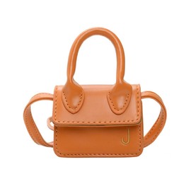 FASHION YO Shoulder Bag Girls Kids Children Handbags Portable Mini Coin Purse Messenger Crossbody Bag PU Mini Flip Bag Makeup Accessories Bags Gift Travel Holiday little small 9 * 4 * 13 (Yellow)