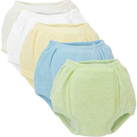 Don Calcetín Calzón Entrenador Tipo Pañal Unisex 100% Algodón Hipoalergénico Lavable y Reutilizable Acolchonado 5pz (Multicolor)