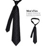 L04AYABY Men Ties for Men Necktie Black Plaid Men's Check