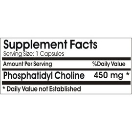 Naturetition Supplements Phosphatidyl Choline 450mg ~ 100 Capsules - No Additives