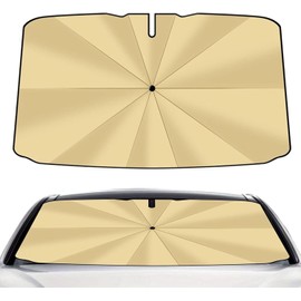 Parasol para Parabrisas de Coche Mantiene el Interior del Vehículo Fresco Parasol Plegable Tipo Paraguas para Coche Para Coches Sedanes Camiones SUV Vehículos
