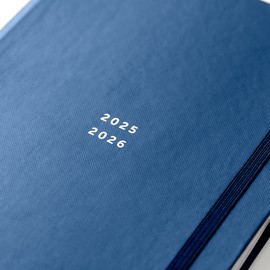 Busy B A5 Diary - Mid-Year Academic Diary - Aug 25 - Aug 26 - Navy Journal - Weekly Planner with To-Do Lists, Notes Pages, Week-to-View Layout, 3 Pockets, Year Planner & Elastic Closure Band