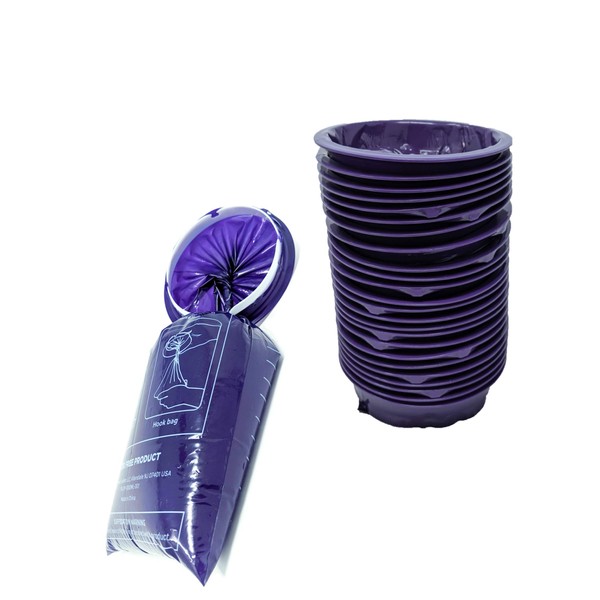 iSick Disposable Vomit Bags 1000ml, 24pk, Dark Purple, Premium Quality Medical Grade, Morning Sickness, Kids, Taxis Drivers, Car Motion Sickness, Portable, No Mess
