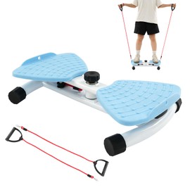 JAYGOVAN Waist Twister Machine Exercise Waist Twisting Fitness Tool with Resistance Bands Ab Twister Board 265 Lbs Capacity for Slim Waist and Core Ab Exercise, Pilates Waist Twister for Women/Men  (Blue)