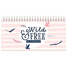 Tischkalender 2025, Wochenkalender im Quer-Format, 52 Wochen, 1 Woche 2 Seiten, Tisch-Querkalender ohne festes Datum für 365 Tage, inkl. Terminplaner, To-Do Liste, Notizen, Prioritäten