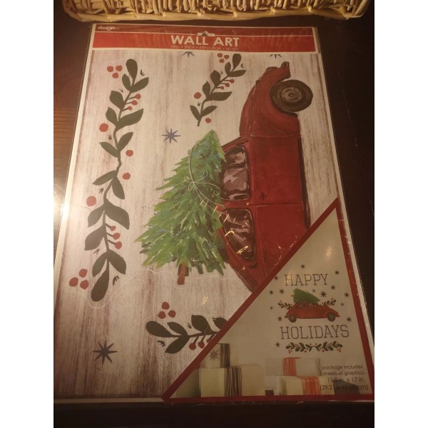 design group Christmas Wall Art Happy Holidays Decals Stickers-Brand New-SHIPS