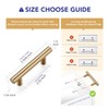 Ravinte 20 Pack Kitchen Cabinet Handles Champagne Bronze 2-1/2 Inch