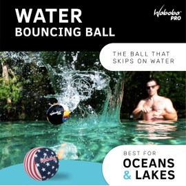 Waboba Water Bouncing Pro Ball-Stars & Stripes, White/Red/Blue