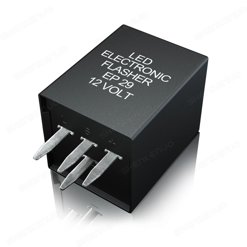 SHENKENUO 4-Pin EP29N LED Flasher Relay Fix Hyper Flash Turn
