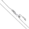 Sterling Silver Adjustable Thin Cable Chain 1.2mm Solid 925 Rolo