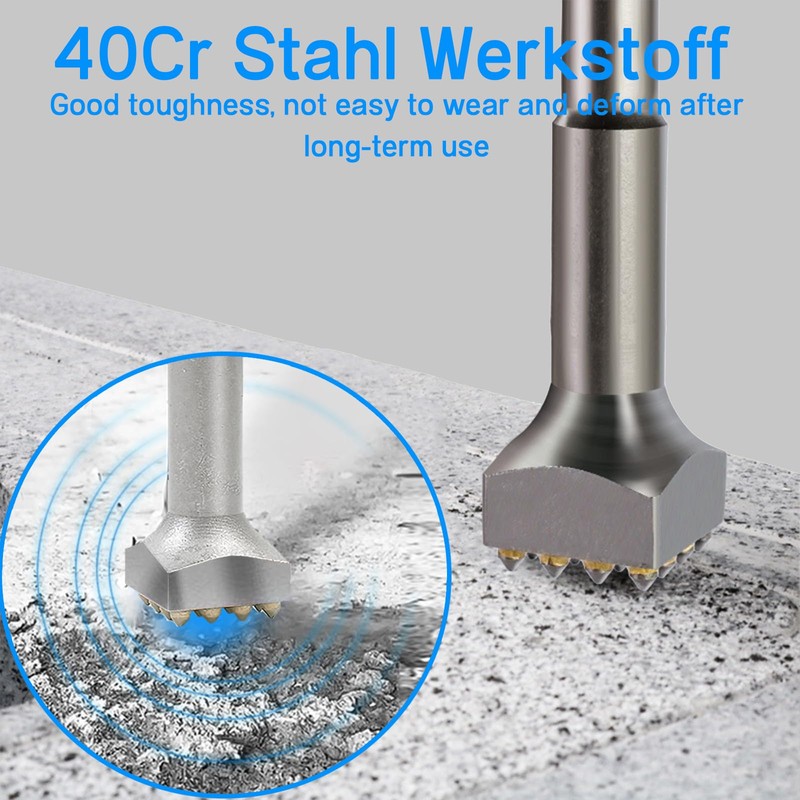 STFALI SDS Plus Chisel, SDS Drill Demolition Bushing Tool Bit,