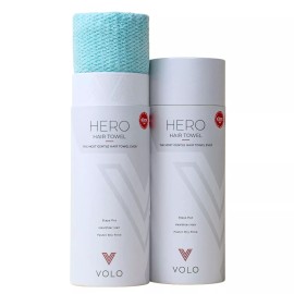 VOLO Hero Hair Towel XL Allure Beauty Award Winner Quick Dry Microfiber Blue