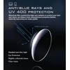 Missfive Premium Folding Reading Glasses Blue Light Blocking for Men