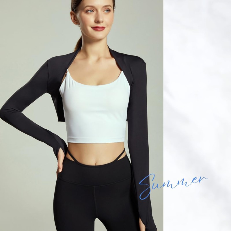 [KOREWA] レディース アームカバー ボレロ 冷感 UVカット UV対策 ズレ落ちない 着衣タイプ 日焼け対策