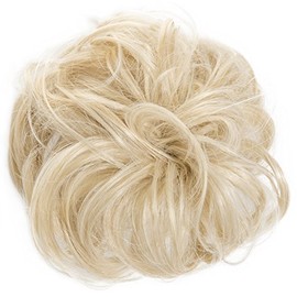 New Scrunchy Bun Up Do Hair Piece Hair Ponytail Extensions Curly 37385 Large Scrunchie-613/18