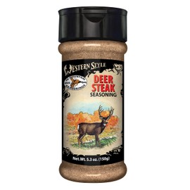 Hi Mountain Seasonings | DEER STEAK | Western Style Seasoning for Venison, Deer & Elk | Great for Ribeye, Tenderloin, Flank, & New York Steaks, Ribs & More | Seasoning for Grilling & BBQ (5.3 Oz)