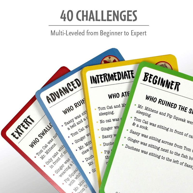 Think Fun Cat Crimes Brain Game and Brainteaser for Boys