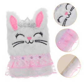 SAFIGLE 5pcs Plush Cover Notebook for Girls Portable Diary Soft Cartoon Design for Daily Writing Creative Ideas and Teen Girls