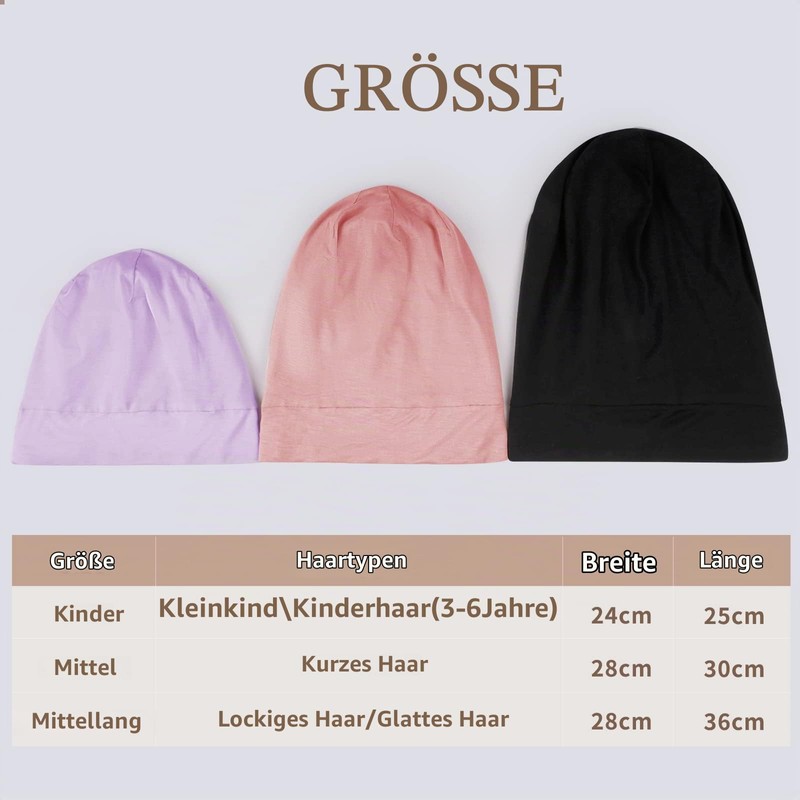 OLESILK Silk Bonnet Beanie for Day & Night, Silk/Modal Unisex