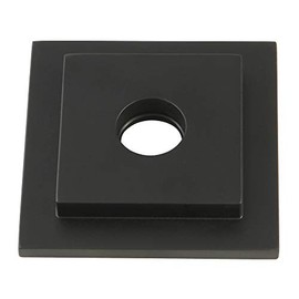 Kingston Brass FLSQUARE0 Claremont Shower Arm Flange, Matte Black