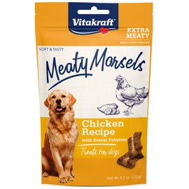 Vitakraft Vitakraft Meaty Morsels Treats for Dogs - Chicken with Sweet Potatoes - Super Soft Dog Treats for Training - Two Layers of Gently Oven-Baked Meaty Goodness