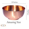 Cuyahoga Copper 10 Inch Pure Copper Bowl – Handcrafted Decorative