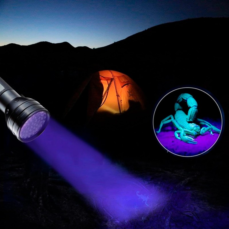 HQRP 390 nM 51 LED Flashlight Blacklight for Hotel Room