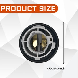 QKYS 4PCS 1157 LED Bulb Socket Plug, 2357 Brake Light Replacement Bulb, Car Plastic Waterproof Turn Signal Tail Light Wiring Harness, Brake Light Base Plug Connector Fits Most Cars, Trucks, SUVs