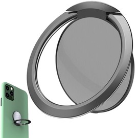 Smartphone Ring, Thin, Bunker Ring, Rotation, Smartphone Stand, Alloy Plated, Thin 0.08 inches (0.22 cm), Magnet Compatible, 360°, Rotate, Easy, Fall Prevention, Just Stick to Smartphone Cover, Can Be