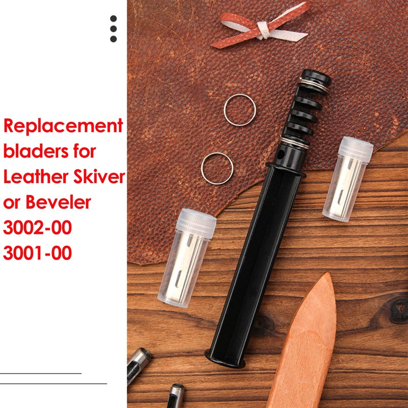 3002-00 Leather Replacement Blades - High Carbon Stainless Steel, Sharp