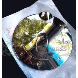 Trims Express fit:2002-2008 Dodge Ram 1500/03-09 2500 Chrome Fuel Door Gas Cap Cover