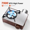 Odoland 7500BTU Camping Butane Stove with Compact Carry Case, CSA