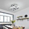 EIDISUNY LED Ceiling Light Modern Light Fixture Ceiling Silver Round