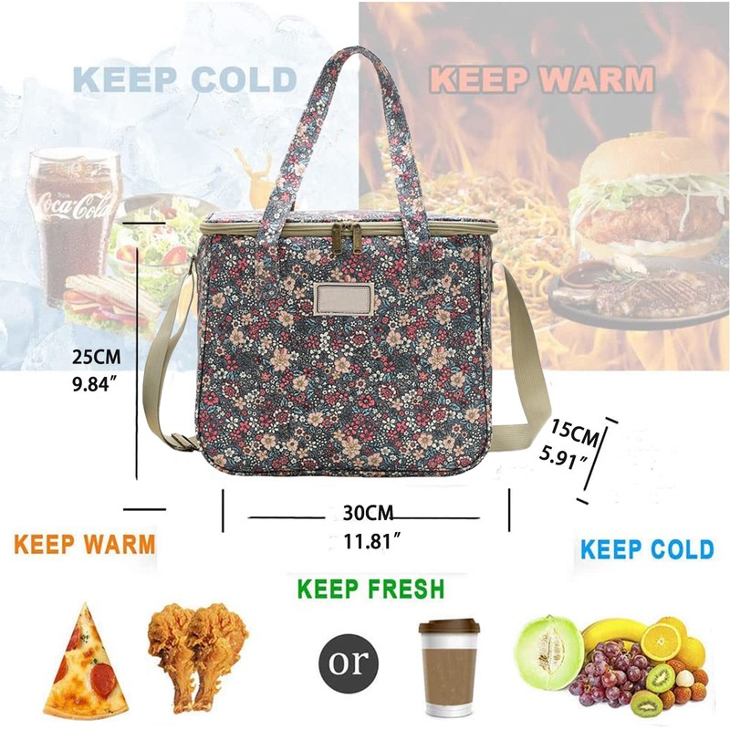Nanxson Insulated Lunch Bag, Large Reusable Cool Bag, Waterproof Picnic