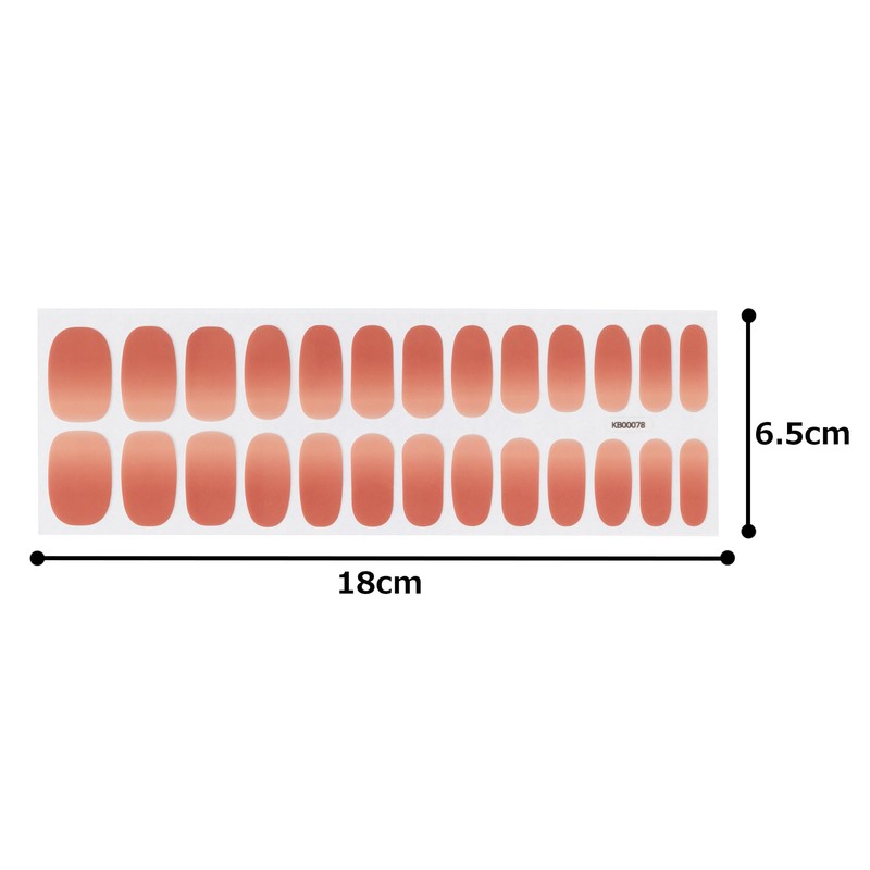 ZINIPIN KB00078 Simple Stick Nail Seal, Basic Rose, Set of