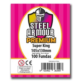 Premium Steel Armour 100 x 105mm x 130mm 105mm x 130mm Clear Plastic Heavy Duty Trading Card Sleeves - Protect Against Wear and Damage