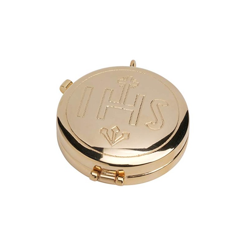 MaMeMi IHS Host Container / Host Box Made of Brass,