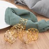 12PCS Gold Napkin Rings, Christmas Napkin Rings Set, Elegant Napkin