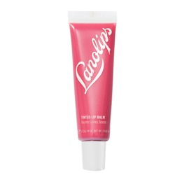 Lanolips Tinted Lip Balm - Enriched with Lanolin Oil for Shine & Hydration - Hydrating Tinted Lip Gloss Tube - Rhubarb (12.5g / 0.44oz)