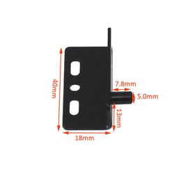 8 Pieces Heavy Duty Swivel Hinges Iron Electroplated Black Hidden Hinges Right Angle Hardware for Wooden Doors Cabinet Drawer