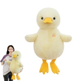 AQCQDQ Duck Cuddly Toy, Plush Toy Duck Yellow, Duck Soft Toy, Duck Goose Toy Stuffed Toy Goose Cushion Doll for Playing and Cuddling, Gift for Fans Children (35 cm)