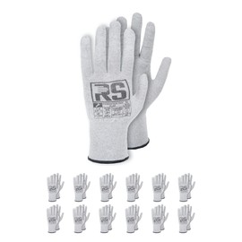 RS CONDUCTOR KLAR Antistatic Glove Assembly Gloves/Size 06, 12 Pairs/Grey/Assembly Gloves/Work Gloves/Protective Gloves