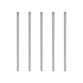 Rebower Fully Threaded Rod 304 Stainless Steel Rod Bar Studs, [for Clamps and U-Bolts] - M4 x 100mm Male Threaded /Silver/5Pack