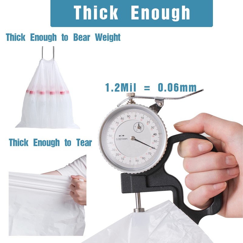 Repaironics Code Q (200 Count) 13-17 Gallon Heavy Duty Drawstring