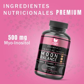 NSN Moon Balance | Inositol Puro |Balance Femenino |Cápsulas con 500 mg | 120 Cápsulas