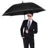 Auto opening Handle Umbrella StormProof Golf Umbrella for men, black