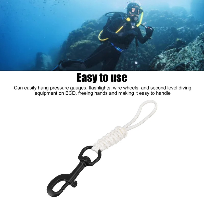 Hand Woven Diving Lanyard Anti Lost Strap Underwater Safety Rope