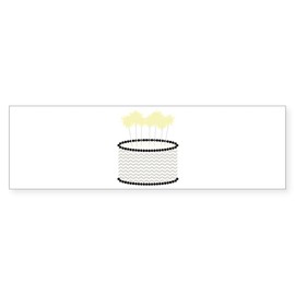 CafePress Birthday Sparklers 10"x3" Rectangle Vinyl Bumper Sticker Car Decal