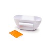 KitchenArt 18530 Scrap Trap With Scraper, Plastic, White