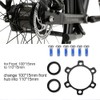 Dilwe Bike Hub Conversion Adapter, 1 Piece Alloy Front Rear